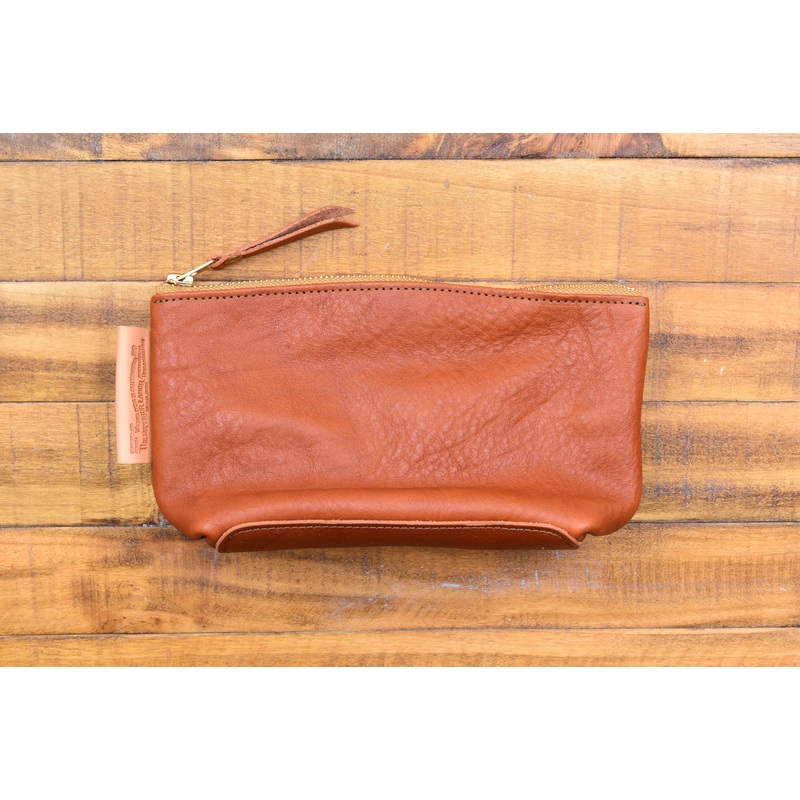 The Superior Labor Leather Pouch L – Light Brown