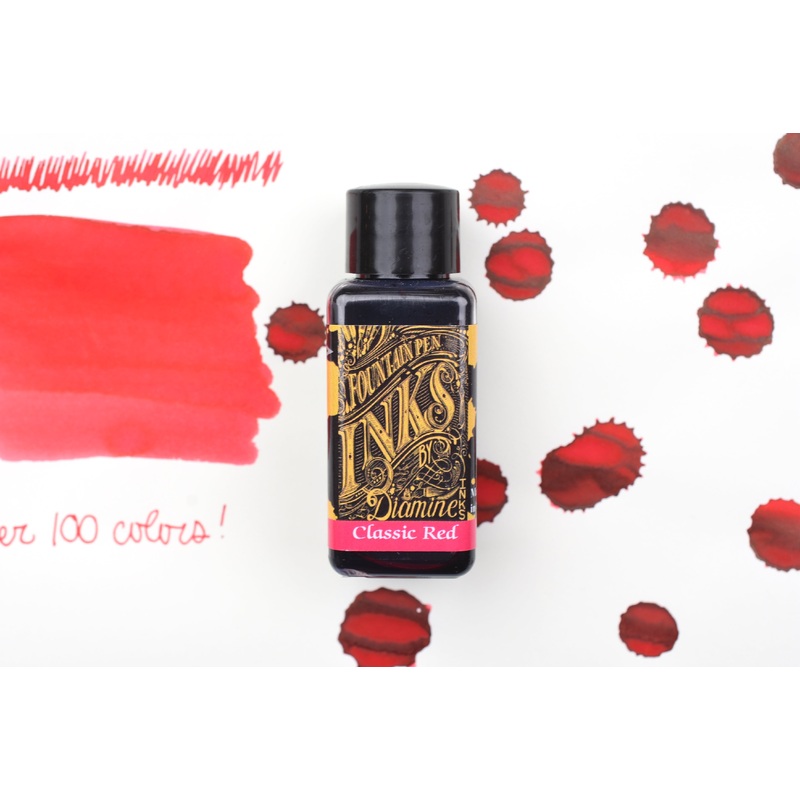 Diamine Fountain Pen Ink – Classic Red – 30mL
