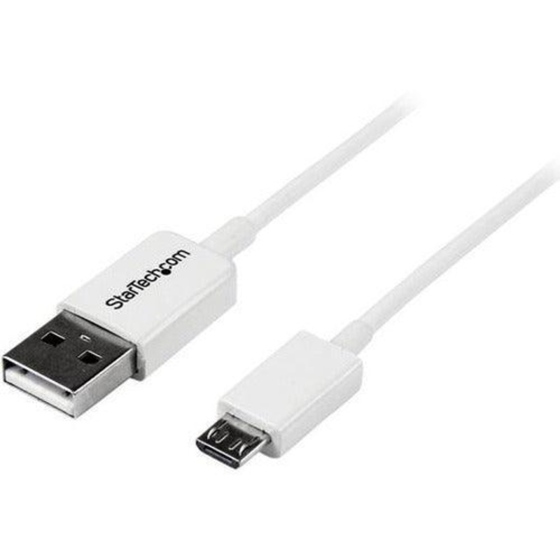 0.5m White Micro USB Cable A to Micro B