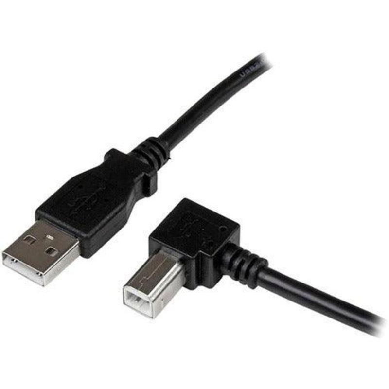 1m USB 2.0 A to Right Angle B Cable M/M