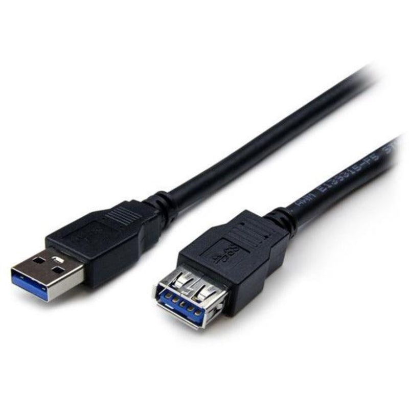 2m Black USB 3.0 Extension Cable M/F