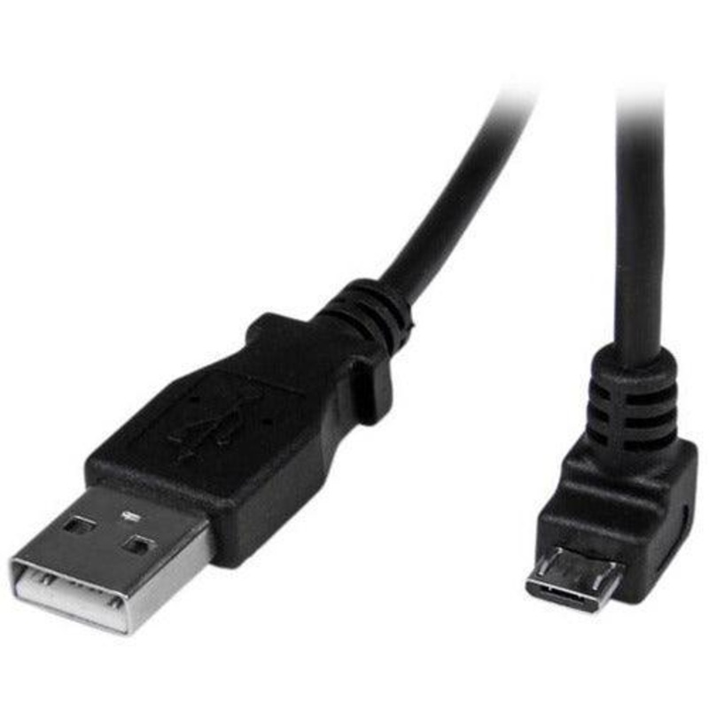 2m USB to Down Angle Micro USB Cable