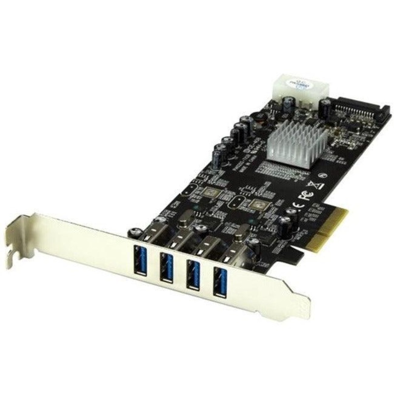 4 Port Dual Bus PCIe USB 3 Card w/ UASP