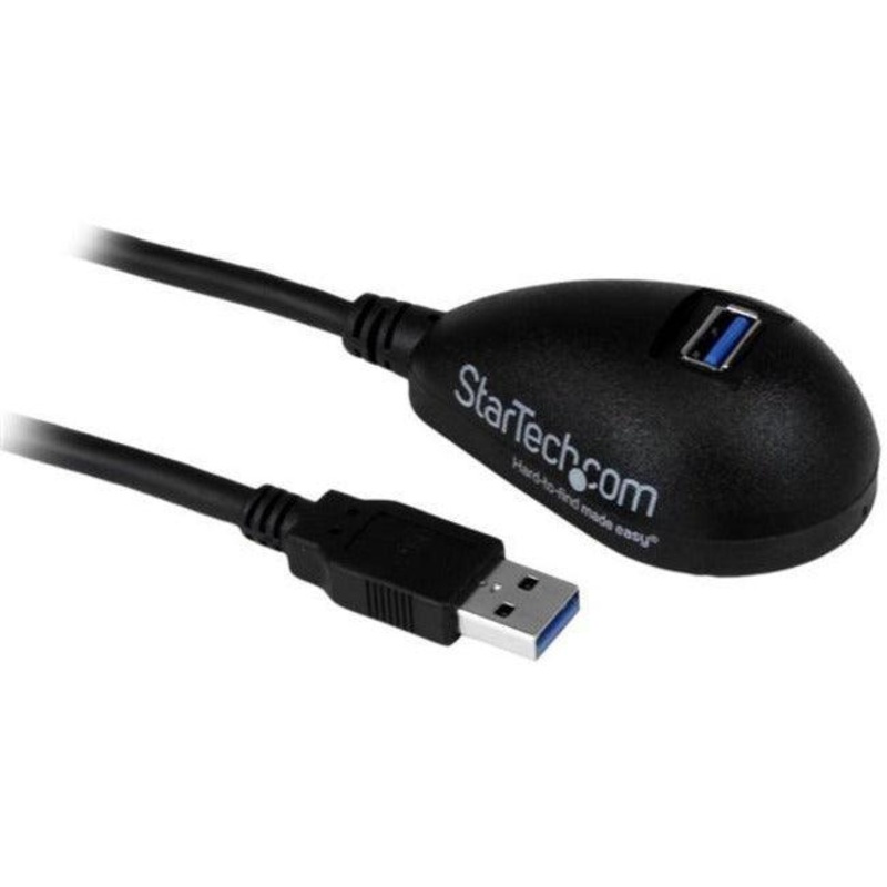 5ft Black USB 3 Desktop Extension Cable