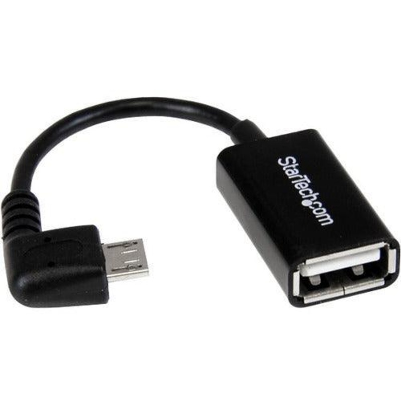 5in Right Angle Micro USB OTG Adapter