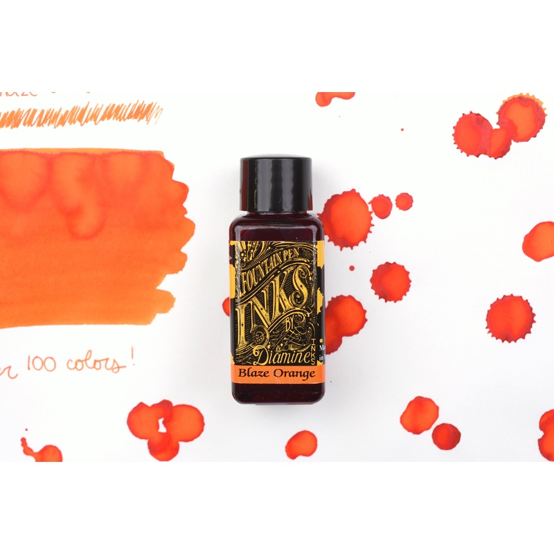 Diamine Fountain Pen Ink – Blaze Orange – 30mL