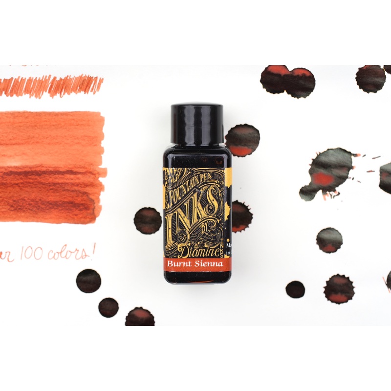 Diamine Fountain Pen Ink – Burnt Sienna – 30mL