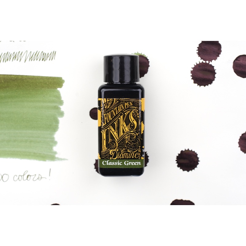Diamine Fountain Pen Ink – Classic Green – 30mL