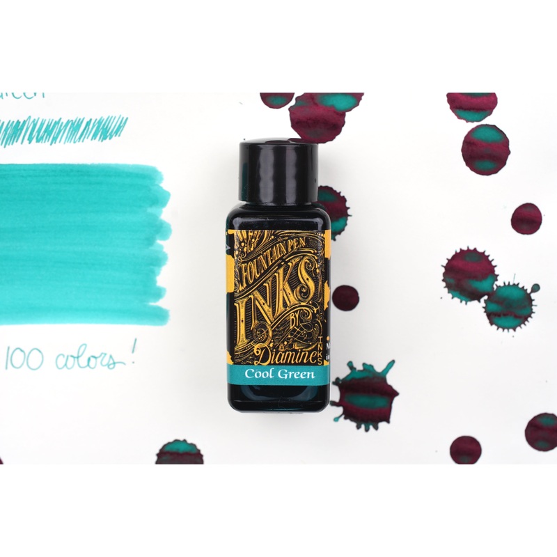 Diamine Fountain Pen Ink – Cool Green – 30mL