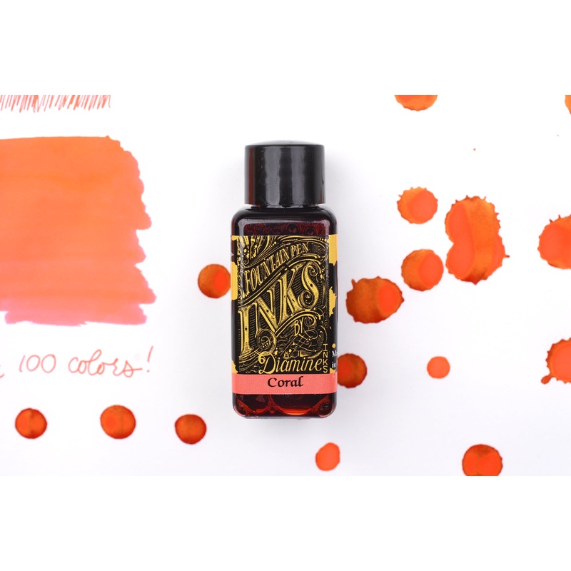 Diamine Fountain Pen Ink – Coral – 30mL