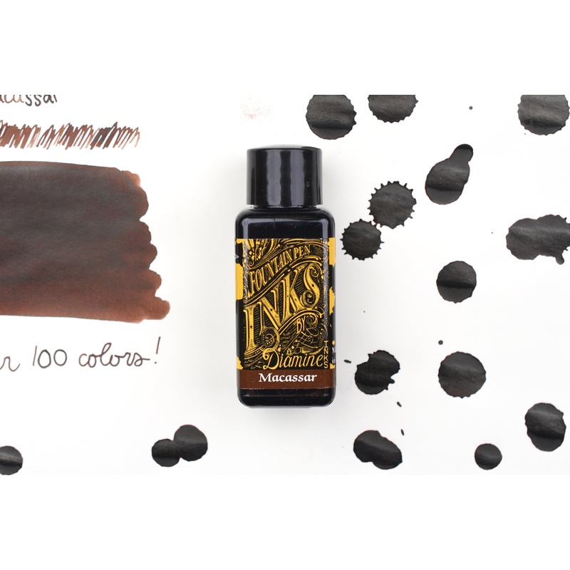 Diamine Fountain Pen Ink – Macassar – 30mL