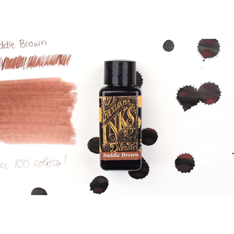 Diamine Fountain Pen Ink – Saddle Brown – 30mL
