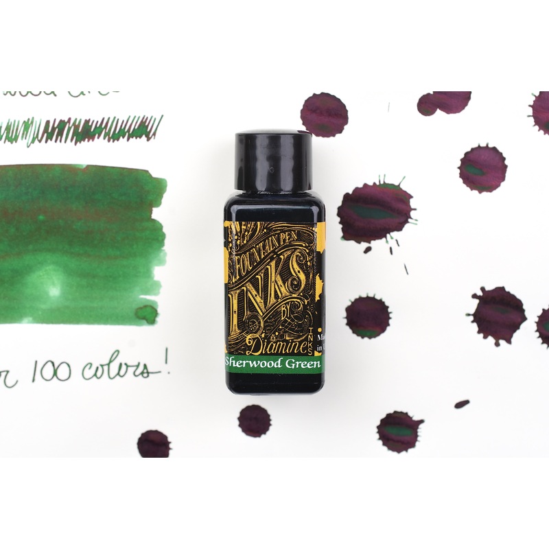 Diamine Fountain Pen Ink – Sherwood Green – 30mL
