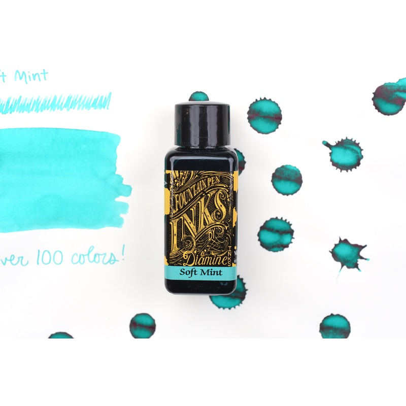 Diamine Fountain Pen Ink – Soft Mint – 30mL