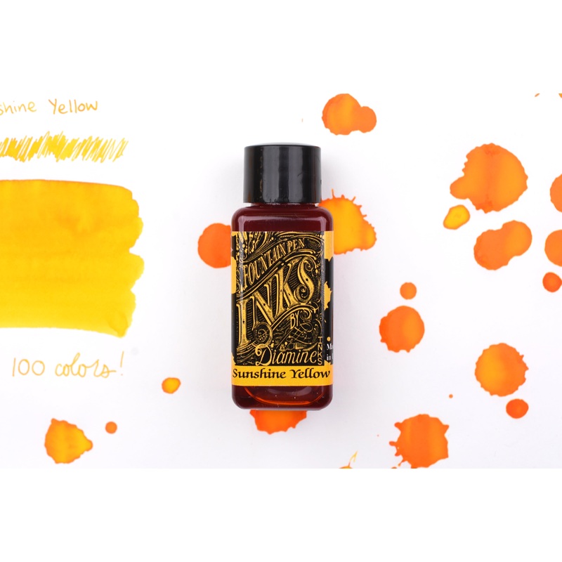Diamine Fountain Pen Ink – Sunshine Yellow – 30mL