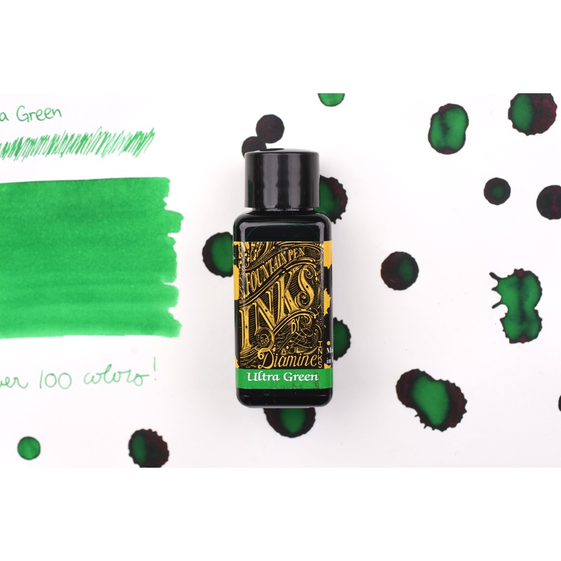 Diamine Fountain Pen Ink – Ultra Green – 30mL