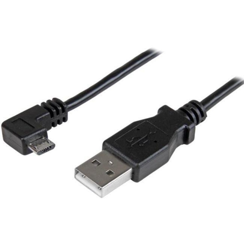 0.5m Right Angle Micro USB Cable – 24AWG