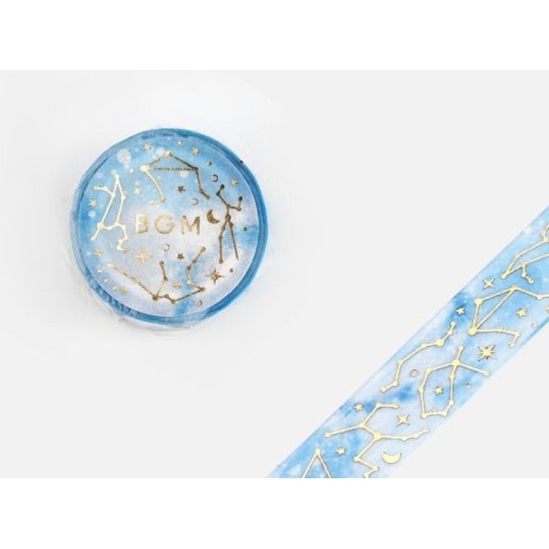 BGM Washi Tape – Constellation Blue Sky
