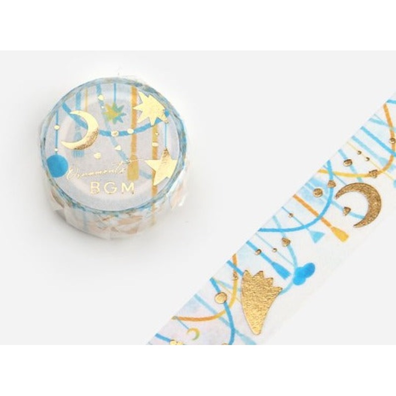BGM Washi Tape – Star And Moon Ornaments