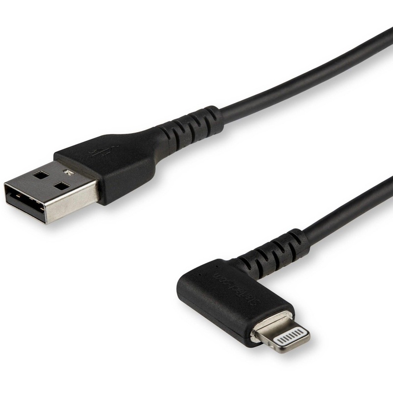 Cable – Black Angled Lightning to USB 2m