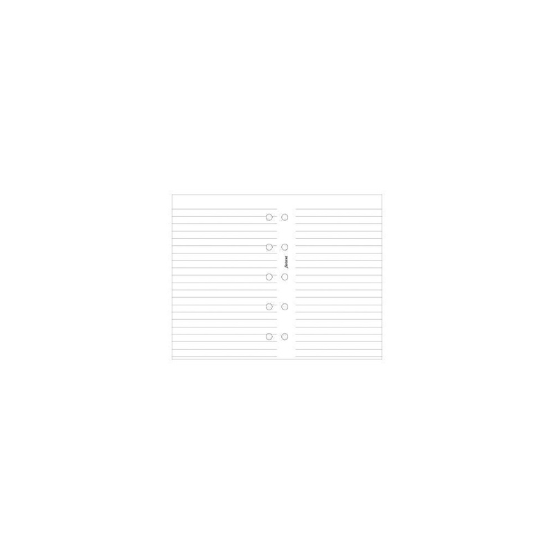 Filofax Mini White Ruled Notepad Refill 20 Sheets