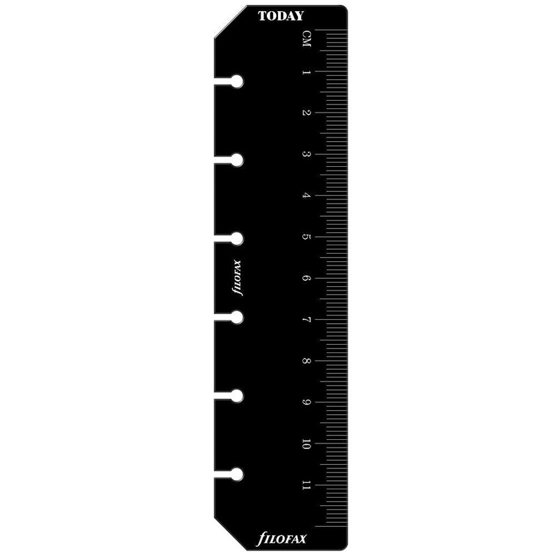 Filofax Pocket Ruler Page Marker Black