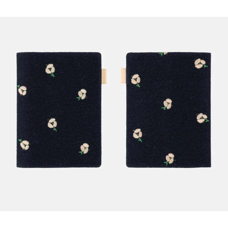 Hobonichi 5-Year Techo Cover – A5 – min perhonen: ohayo (Navy)