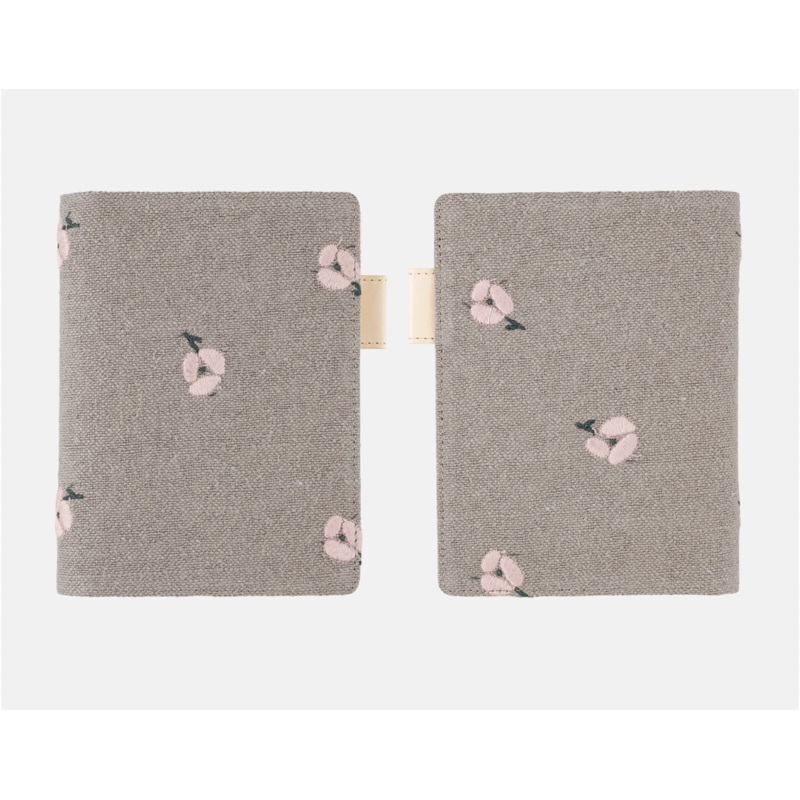 Hobonichi 5-Year Techo Cover – A6 – min perhonen: ohayo (Gray)
