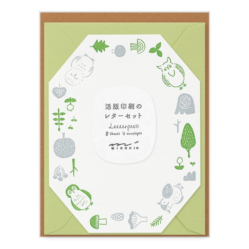 Letterpress Die-Cut Letter Set – Owl
