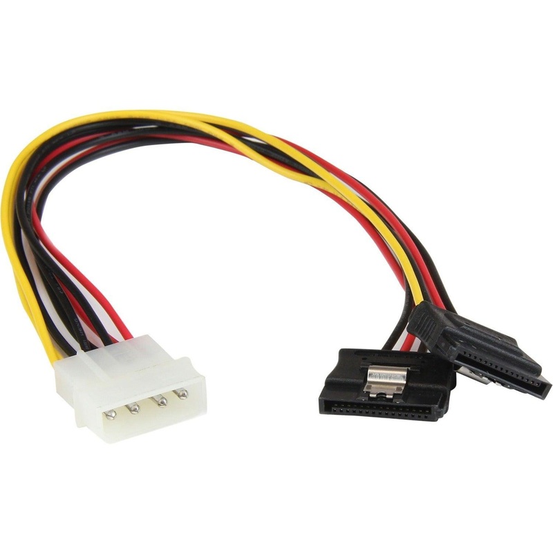 12 LP4 to 2x latching SATA Y Cable