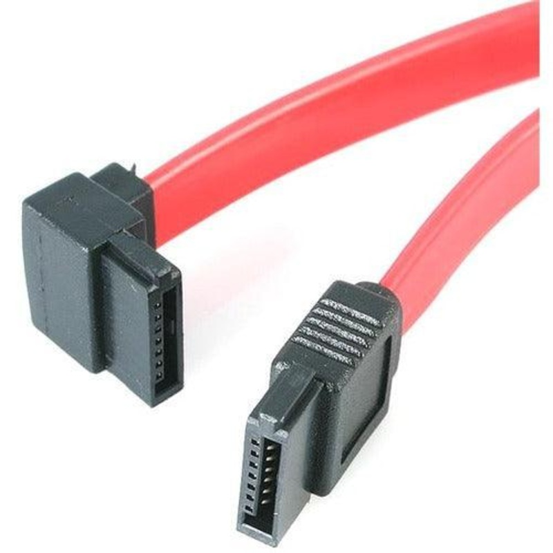 18in SATA to Left Angle SATA Cable