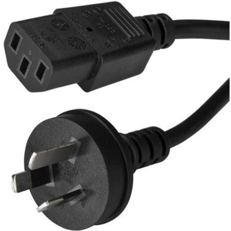1M POWER SUPPLY CORD AS/NZS 3112 TO C13
