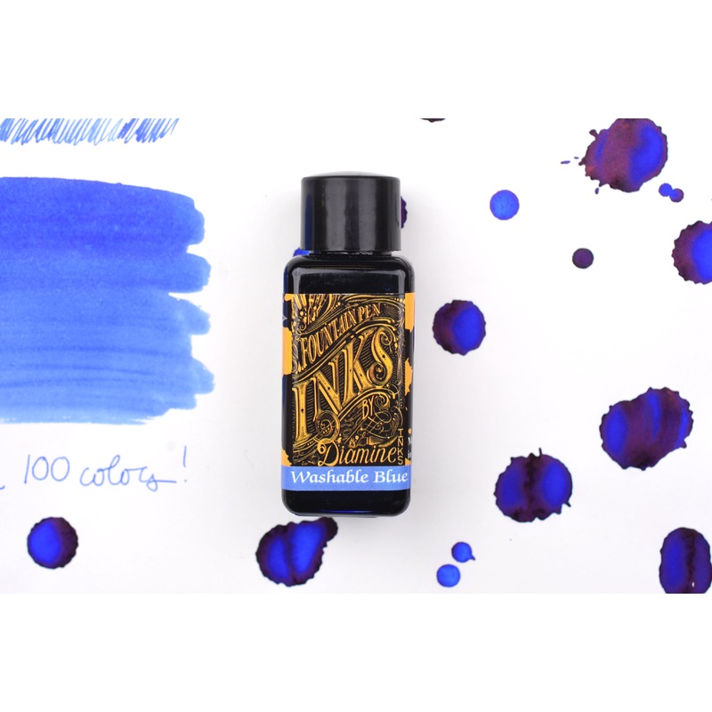 Diamine Fountain Pen Ink – Washable Blue – 30mL