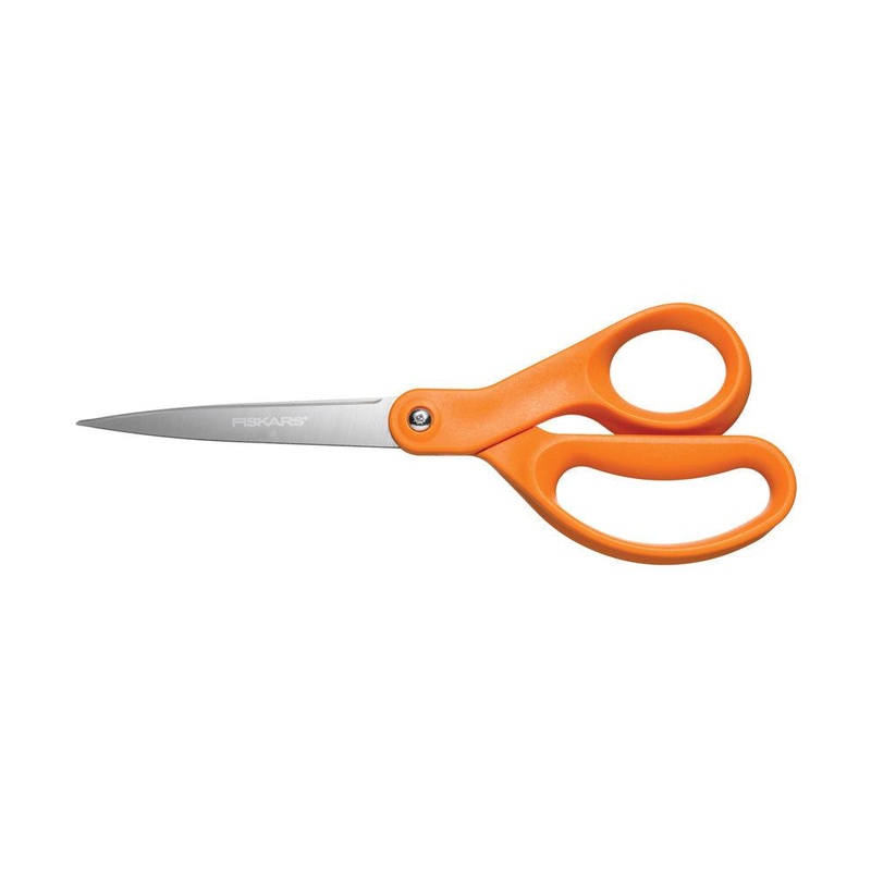 Fiskars Scissors 8″ Orange Handle Straight