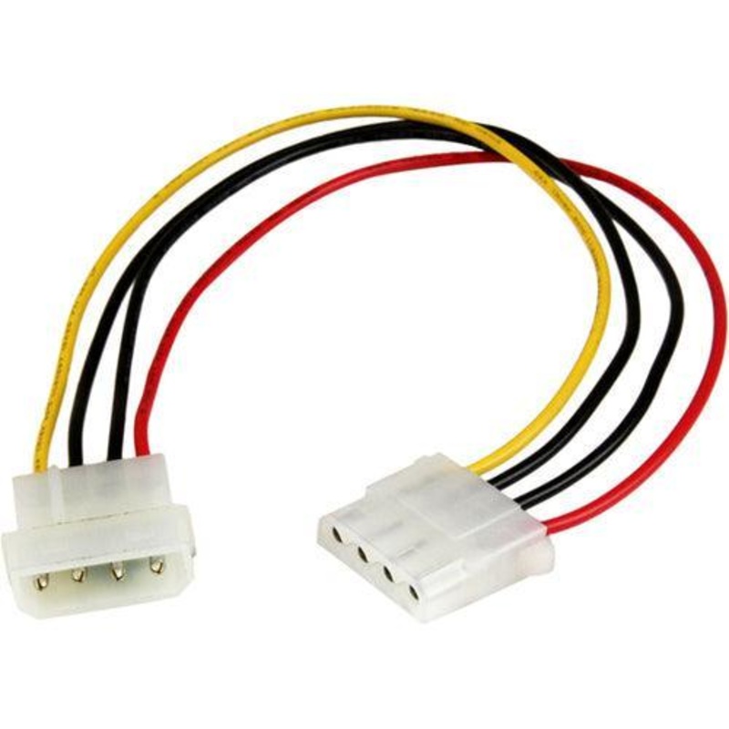 12in Molex LP4 Power Extension Cable M/F