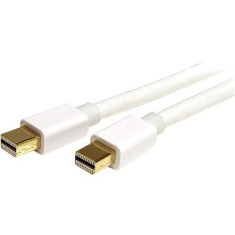 3m 10ft White Mini DisplayPort Cable M/M