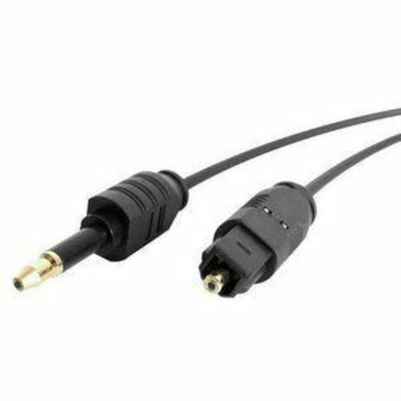 10FT TOSLINK TO MINIPLUG AUDIO CABLE