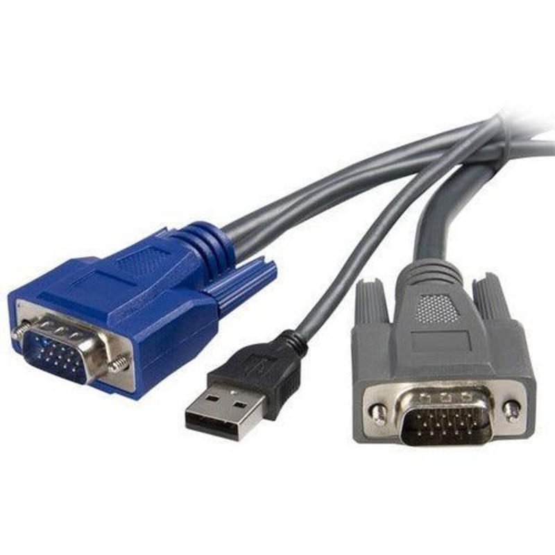 3m Ultra-Thin USB VGA 2-in-1 KVM Cable