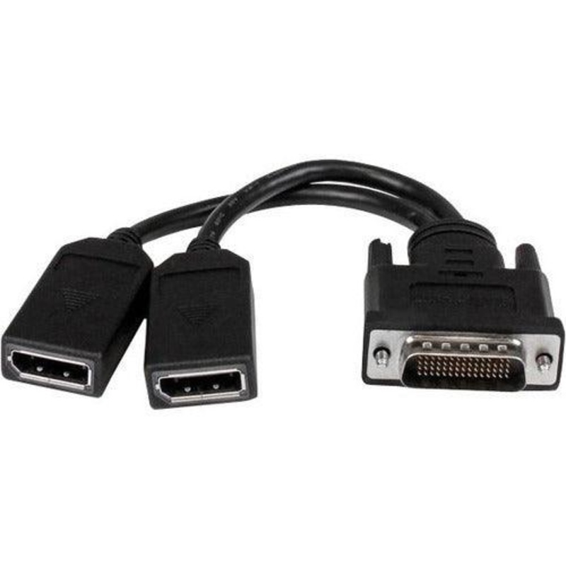 8in DMS-59 to Dual DisplayPort Cable