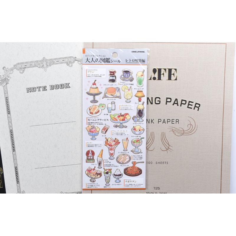 Illustrated Picture Book Stickers – Retro Cafe
