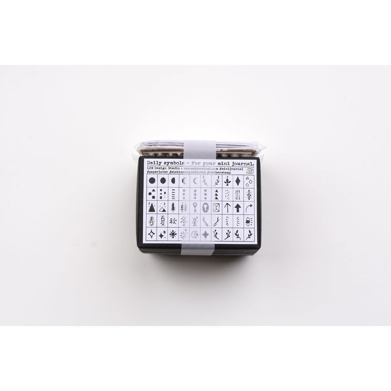 LCN DIY Mini Rubber Stamp Set – Daily Symbols (Limited Edition)