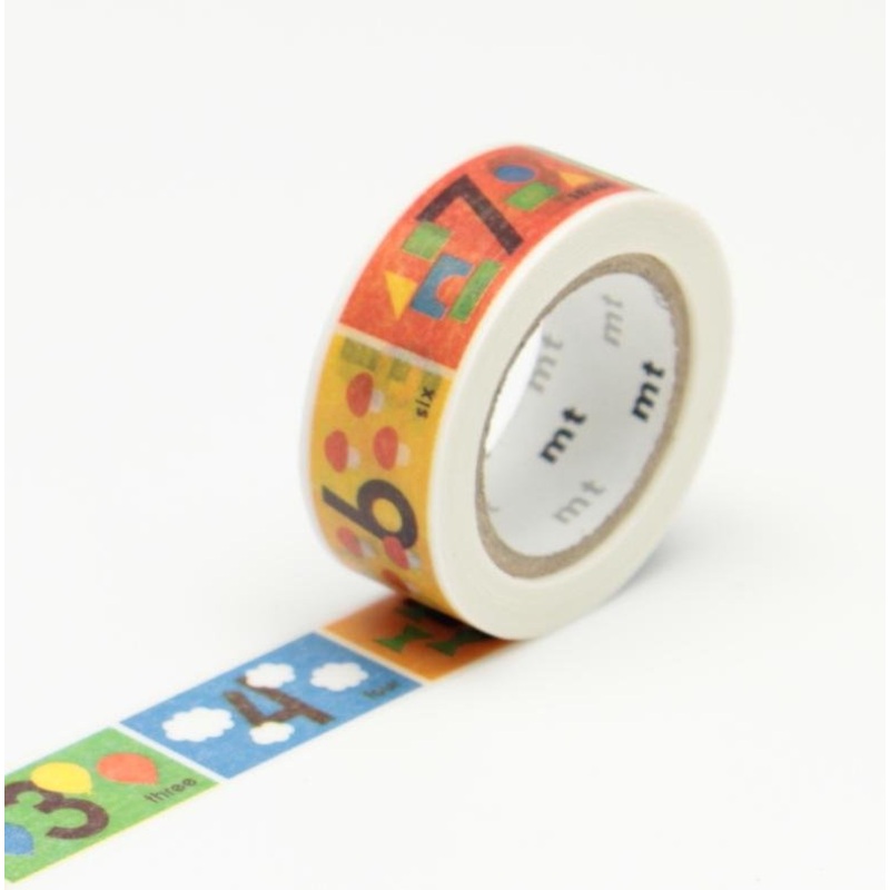 mt Washi Tape – number