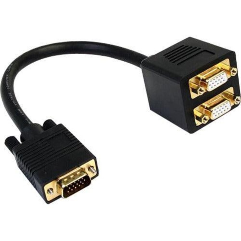1 ft VGA to 2x VGA Video Splitter Cable