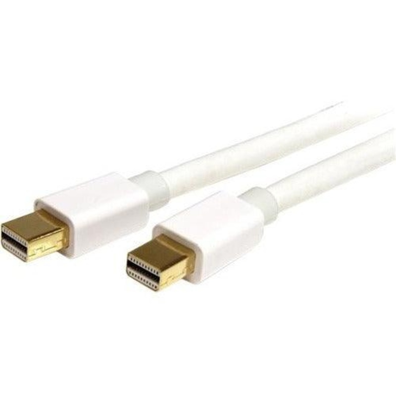 1m 3 ft White Mini DisplayPort Cable M/M