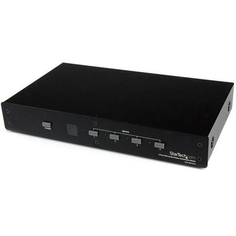 4 Port VGA Video Audio Switch with RS232