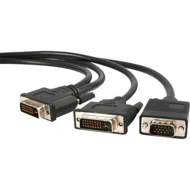 6ft DVI-I to DVI-D & VGA Splitter Cable