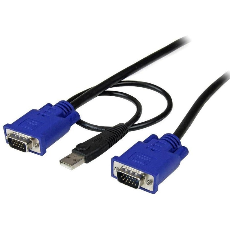 10 ft 2-in-1 Ultra Thin USB KVM Cable