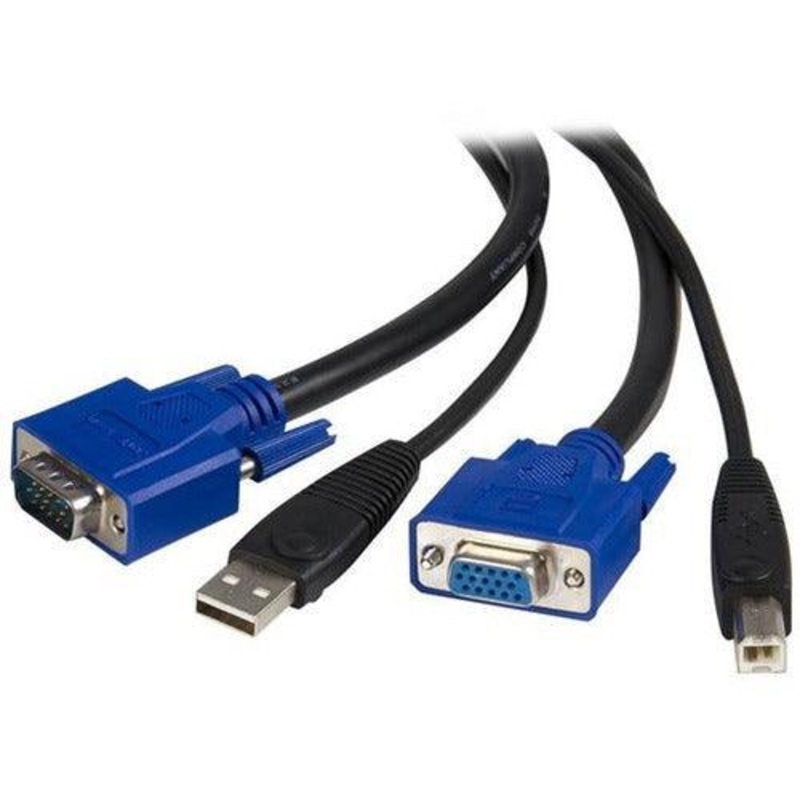 6 ft 2-in-1 USB KVM Cable