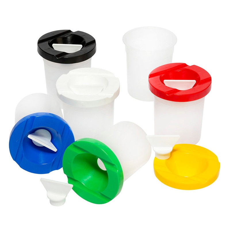EC Safety Paint Pot Set of 6 With Stopper