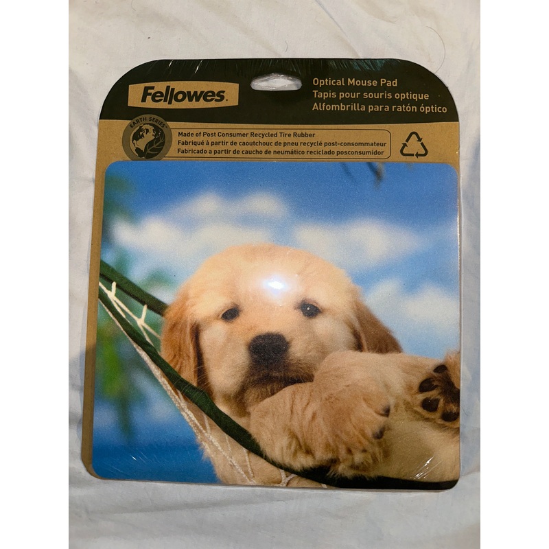 Fellowes Earth Series Optical Mouse Pad  Puppy Design